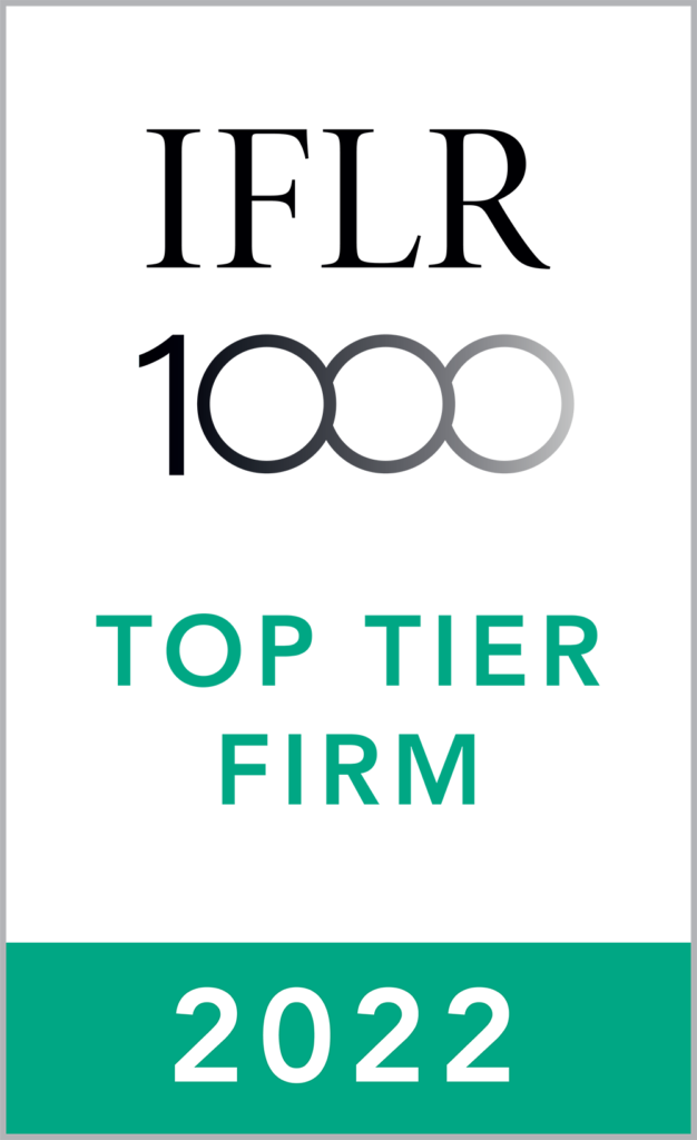 Top Tier Rankings, IFLR 1000, 32nd Edition